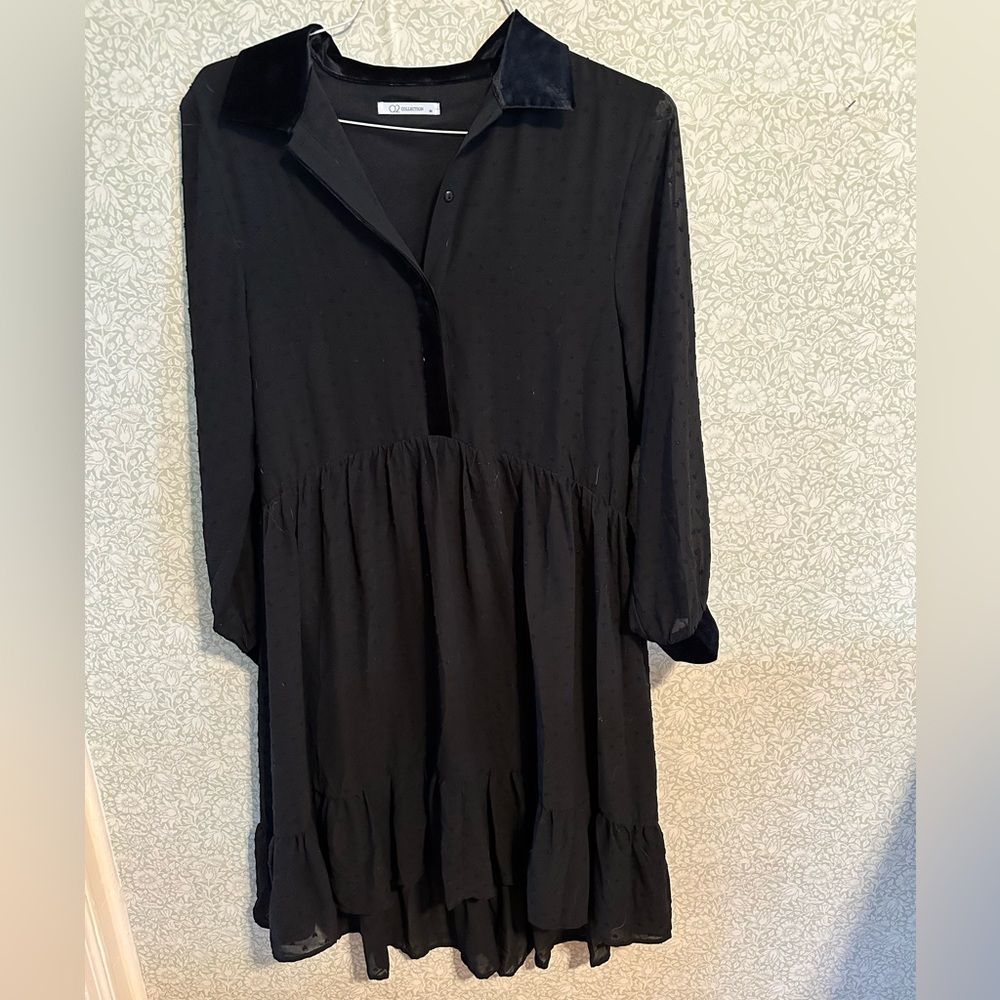 Black tiered dress from Q2 Collection
